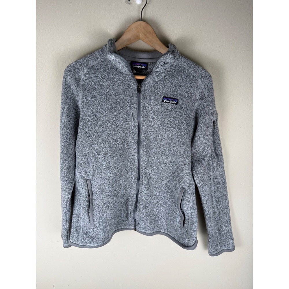 PATAGONIA Women's 'Better Sweater' Jacket Gray Heathered Full Zip Size Medium